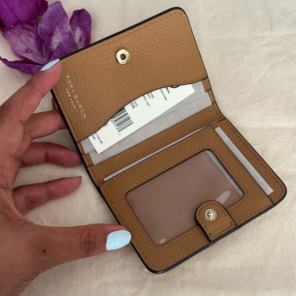 NWT! TORY BURCH Thea Bi Fold Color Wallet  tiramisu - Picture 3 of 7